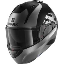 Shark / シャーク モジュラーヘルメット EVO ES KEDJE Mat ブラック アンスラサイト ブラック/KAK | HE9809KAK, sh_HE9809EKAKXS - SHARK / シャークヘルメット