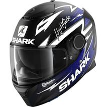 Shark / シャーク フルフェイスヘルメット SPARTAN 1.2 ADRIAN PARASSOL Mat ブラック ブルー シルバー/KBS | HE3464KBS, sh_HE3464EKBSXXL - SHARK / シャークヘルメット
