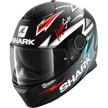 Shark / シャーク フルフェイスヘルメット SPARTAN 1.2 ADRIAN PARASSOL Mat ブラック シルバー レッド/KSR | HE3464KSR, sh_HE3464EKSRXXL - SHARK / シャークヘルメット