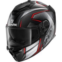 Shark / シャーク フルフェイスヘルメット SPARTAN GT カーボン KROMIUM カーボン クローム レッド/DUR | HE7008DUR, sh_HE7008EDURXXL - SHARK / シャークヘルメット
