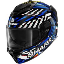 Shark / シャーク フルフェイスヘルメット SPARTAN GT BCL. MICR. E-BRAKE ブラック イエロー ブルー/KYB | HE7072KYB, sh_HE7072EKYBXXL - SHARK / シャークヘルメット
