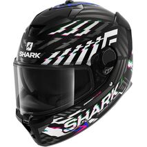 Shark / シャーク フルフェイスヘルメット SPARTAN GT BCL. MICR. E-BRAKE Mat Mat ブラック ブルー アンスラサイト/KBA | HE7073KBA, sh_HE7073EKBAXXL - SHARK / シャークヘルメット