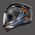 Nolan / ノーラン フルフェイスヘルメット N80 8 Thunderbolt N-com オレンジ ブルー | N88000592030, nol_N880005920302 - Nolan / ノーラン & エックスライトヘルメット