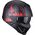 Scorpion / スコーピオン Exo モジュラーヘルメット Covert X Tattoo ブラックマット レッド | 86-394-24, sco_86-394-24_S - Scorpion / スコーピオンヘルメット