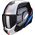 Scorpion / スコーピオン Exo モジュラーヘルメット Tech Forza ブラックシルバー レッド | 18-392-163, sco_18-392-163_L - Scorpion / スコーピオンヘルメット