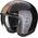 Scorpion / スコーピオン Exo ジェットヘルメット Belfast Evo Retrol ブラック ブラウン | 78-372-145, sco_78-372-145_M - Scorpion / スコーピオンヘルメット
