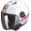 Scorpion / スコーピオン Exo ジェットヘルメット City Strada ホワイト レッド | 83-336-277, sco_83-336-277_M - Scorpion / スコーピオンヘルメット