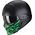Scorpion / スコーピオン Exo モジュラーヘルメット Combat Evo Samurai ブラックグリーン | 85-105-128, sco_85-105-128_2XL - Scorpion / スコーピオンヘルメット