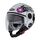 Caberg RIVIERA V3 DIVA Open Face Helmet, WHITE/SILVER DEKOR | C6FD00A2, cab_C6FD00A2XS - Caberg / カバーグヘルメット