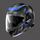 Nolan / ノーラン モジュラーヘルメット N100 5 Plus Starboard N-com ブラックブルーマット | N1P000494043, nol_N1P0004940431 - Nolan / ノーラン & エックスライトヘルメット