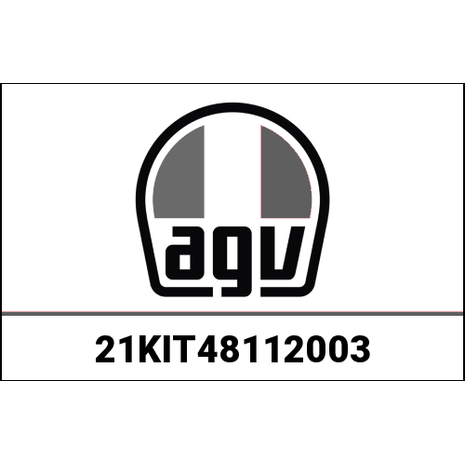 AGV / エージーブ KIT VISOR & SUN VISOR MECHANISM + PAINTED COVERS FLUID MATT BLACK | 21KIT48112003, agv_21KIT48112-003 - AGV / エージーブイヘルメット