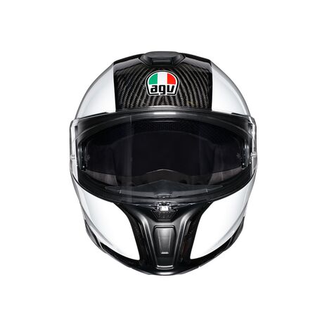 AGV / エージーブイ フリップアップ ヘルメット スポーツモジュラー MONO E2205 - カーボン/ホワイト | 201201A4IY-004, agv_201201A4IY-004_XXXL - AGV / エージーブイヘルメット