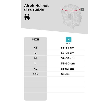 Airoh MAT21COLOR, BLACK MATT | MTH11, airoh_MTH11_L - Airoh / アイローヘルメット