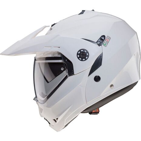 Caberg TOURMAX Flip Up Helmet, WHITE METAL | C0FA00A5, cab_C0FA00A5M - Caberg / カバーグヘルメット