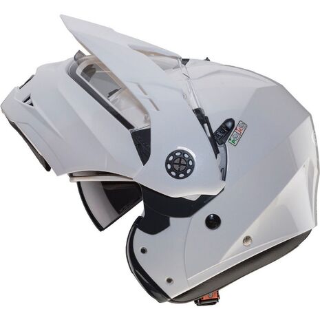 Caberg TOURMAX Flip Up Helmet, WHITE METAL | C0FA00A5, cab_C0FA00A5M - Caberg / カバーグヘルメット