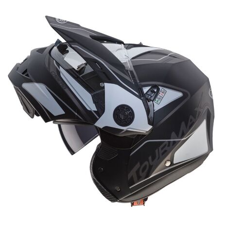 Caberg TOURMAX MARATHON Flip Up Helmet, MATT BLACK/WHITE/ANTHRACITE | C0FC00F3, cab_C0FC00F3S - Caberg / カバーグヘルメット