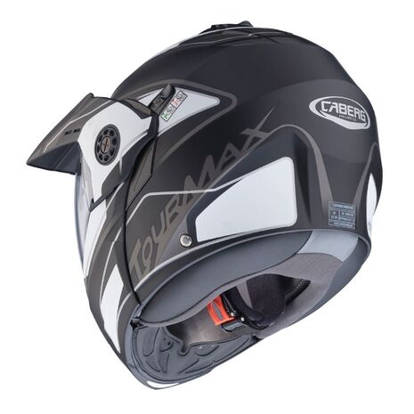 Caberg TOURMAX MARATHON Flip Up Helmet, MATT BLACK/WHITE/ANTHRACITE | C0FC00F3, cab_C0FC00F3L - Caberg / カバーグヘルメット