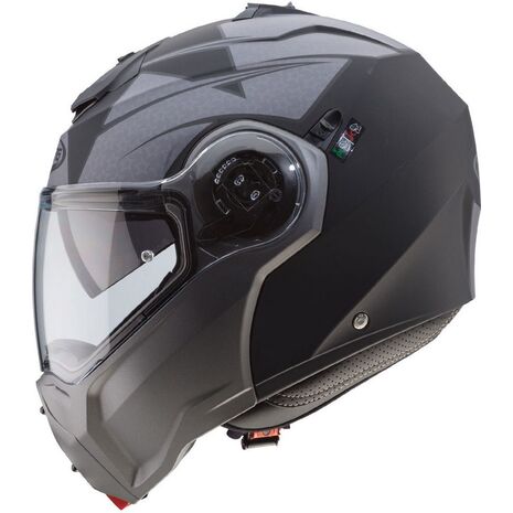 Caberg DROID PATRIOT Flip Up Helmet, MATT BLACK/ANTHRACITE | C0HC00G9, cab_C0HC00G9S - Caberg / カバーグヘルメット