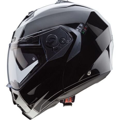 Caberg DUKE LEGEND Flip Up Helmet, BLACK/WHITE | C0IC0098, cab_C0IC0098L - Caberg / カバーグヘルメット