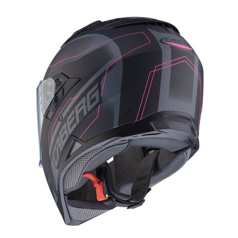 Caberg JACKAL SUPRA Full Face Helmet, MATT BLACK/ANTHRACITE/PINK | C2NB00G5, cab_C2NB00G5M - Caberg / カバーグヘルメット