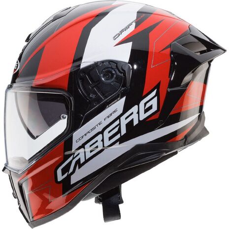 Caberg DRIFT EVO SPEEDSTER Full Face Helmet, BLACK/RED/WHITE | C2OB00G0, cab_C2OB00G0L - Caberg / カバーグヘルメット
