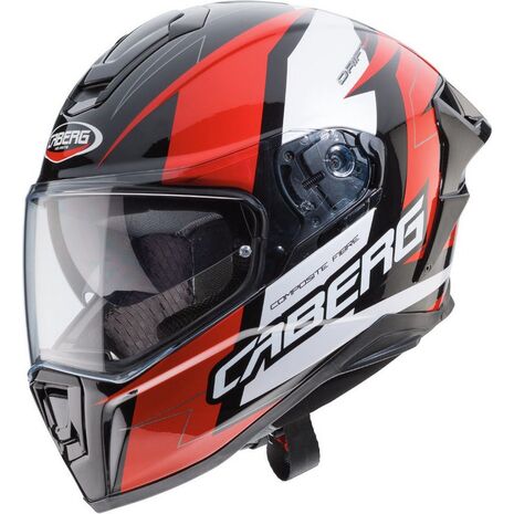 Caberg DRIFT EVO SPEEDSTER Full Face Helmet, BLACK/RED/WHITE | C2OB00G0, cab_C2OB00G0S - Caberg / カバーグヘルメット