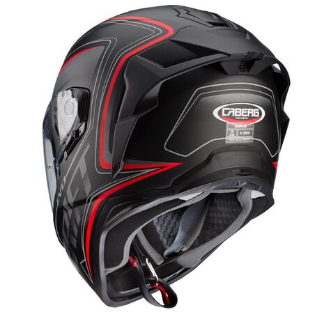 Caberg DRIFT EVO INTEGRA Full Face Helmet, MATT BLACK/ANTHRACITE/RED FLUO | C2OF00H9, cab_C2OF00H9M - Caberg / カバーグヘルメット