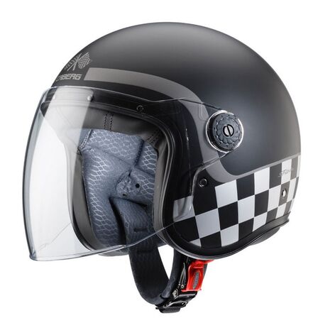 Caberg FREERIDE FORMULA Open Face Helmet, MATT BLACK/ANTHRACITE/SILVER | C4CR00G4, cab_C4CR00G4XL - Caberg / カバーグヘルメット