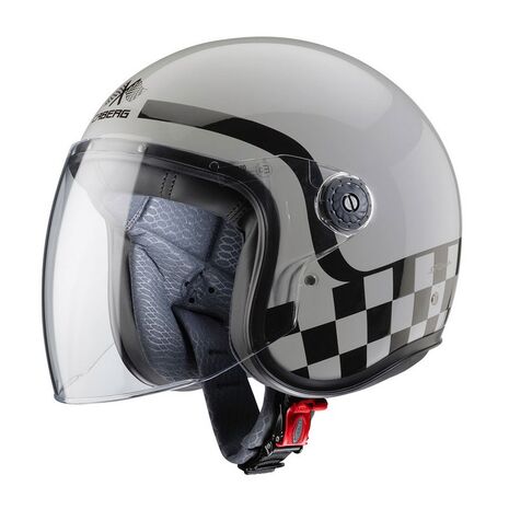 Caberg FREERIDE FORMULA Open Face Helmet, LIGHT GREY/BLACK | C4CR00I2, cab_C4CR00I2XL - Caberg / カバーグヘルメット