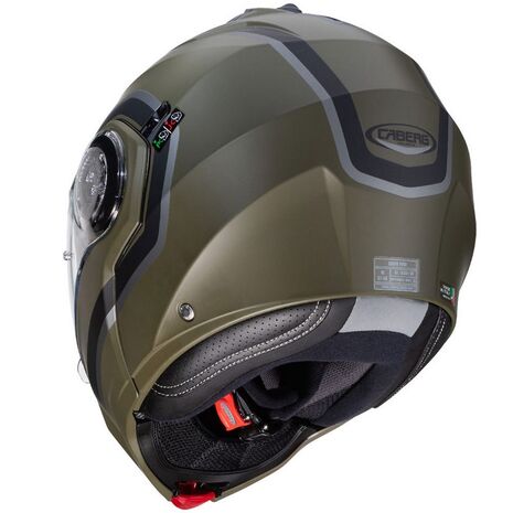 Caberg カベルグドロイドピュアモジュラーヘルメットグリーンミリタリー | C0HF00I3, cab_C0HF00I3_XS - Caberg / カバーグヘルメット