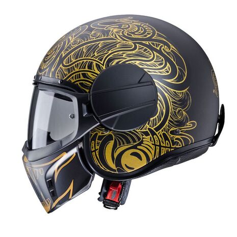 Caberg カベルグ ゴースト マオリ ヘルメット ブラックゴールド | C4FH0097, cab_C4FH0097_L - Caberg / カバーグヘルメット