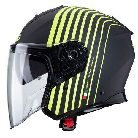 Caberg カベルグ フライオン バカリ ヘルメット ブラック ネオン イエロー | C4HC00A7, cab_C4HC00A7_2XL - Caberg / カバーグヘルメット