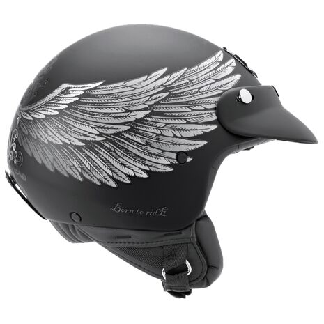 NEXX / ネックス ジェット ヘルメット Urban SX.60 Eagle Rider Black Silver Matt | 01X6001114, nexx_01X6001114-M - Nexx / ネックス ヘルメット