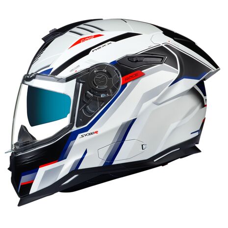 NEXX / ネックス フルフェイス ヘルメット Sport SX.100R GRIDLINE White Blue Matt | 01SXR00290896, nexx_01SXR00290896-M - Nexx / ネックス ヘルメット