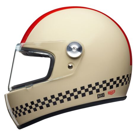 NEXX / ネックス フルフェイス ヘルメット Garage X.G100R Finish Line Cream Red | 01XGR09297722, nexx_01XGR09297722-M - Nexx / ネックス ヘルメット