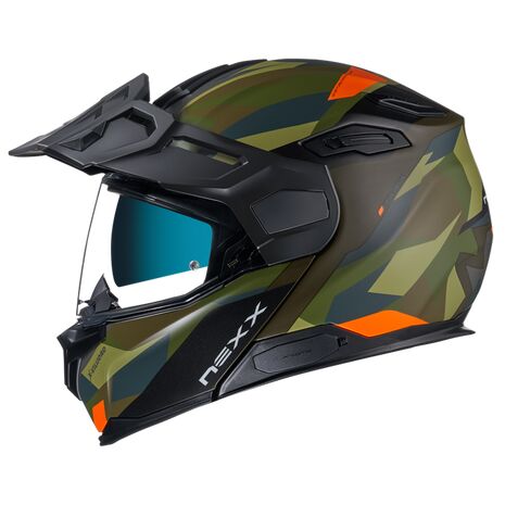 NEXX / ネックス モジュラー ヘルメット Adventure X.VILIJORD Taiga Green Orange Matt | 01XVJ16328005, nexx_01XVJ16328005-L - Nexx / ネックス ヘルメット