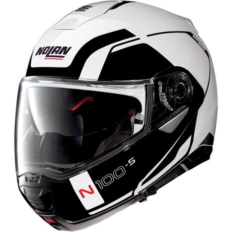Nolan / ノーラン N100.5 Consistency N-Com ヘルメット フリップアップ ブラック-ホワイト, nol_N150003930199 - Nolan / ノーラン & エックスライトヘルメット