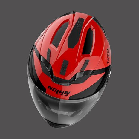 Nolan / ノーラン モジュラーヘルメット N70 2 Gt Glaring N-com レッド ブラック | N7G000798047, nol_N7G0007980471 - Nolan / ノーラン & エックスライトヘルメット