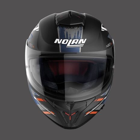 Nolan / ノーラン フルフェイスヘルメット N80 8 Thunderbolt N-com オレンジ ブルー | N88000592030, nol_N880005920302 - Nolan / ノーラン & エックスライトヘルメット