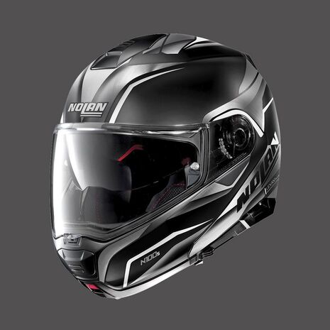 Nolan / ノーラン モジュラーヘルメット N100 5 Hilltop N-com ブラックメタルホワイト | N15000563048, nol_N150005630489 - Nolan / ノーラン & エックスライトヘルメット