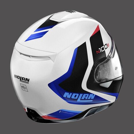 Nolan / ノーラン モジュラーヘルメット N100 5 Hilltop N-com ブルーメタルホワイト | N15000563049, nol_N15000563049X - Nolan / ノーラン & エックスライトヘルメット