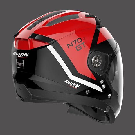 Nolan / ノーラン モジュラーヘルメット N70 2 Gt Glaring N-com レッド ブラック | N7G000798047, nol_N7G0007980479 - Nolan / ノーラン & エックスライトヘルメット
