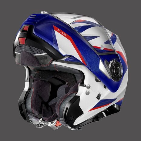 Nolan / ノーラン モジュラーヘルメット N100 5 Plus Overland N-com ブルーメタルホワイト | N1P000023035, nol_N1P000023035X - Nolan / ノーラン & エックスライトヘルメット