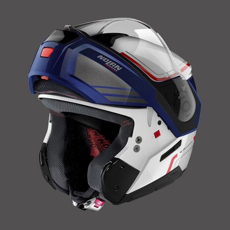Nolan / ノーラン モジュラーヘルメット N90 3 Voyager N-com メタルホワイト ブルー | N93000521020, nol_N930005210209 - Nolan / ノーラン & エックスライトヘルメット