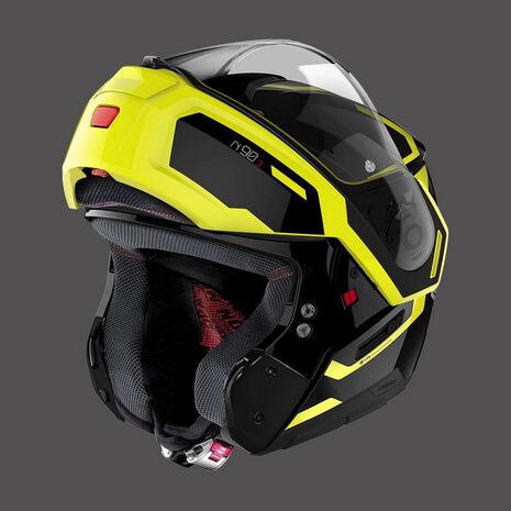 Nolan / ノーラン モジュラーヘルメット N90 3 Driller N-com グロッシーブラックイエロー | N93000531026, nol_N930005310269 - Nolan / ノーラン & エックスライトヘルメット