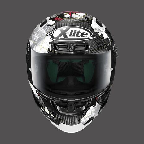 Nolan / ノーラン フルフェイスヘルメット X-lite X-803 Rs Ultra Carbon Replica Checa ホワイト | U8R000606060, nol_U8R0006060601 - Nolan / ノーラン & エックスライトヘルメット