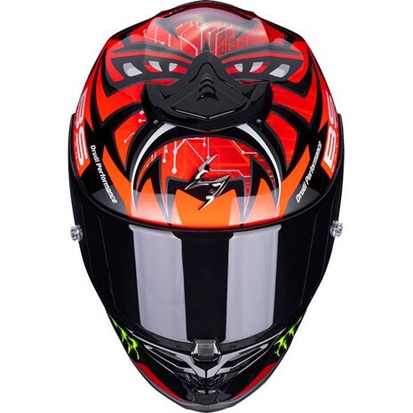 Scorpion / スコーピオン Exo フルフェイスヘルメット R1 Fabio Monster Replica レッド | 10-363-21, sco_10-363-21_M - Scorpion / スコーピオンヘルメット