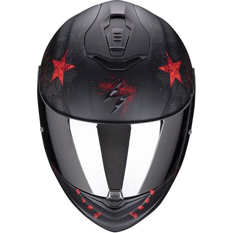 Scorpion / スコーピオン Exo フルフェイスヘルメット 1400 Air Asio ブラックレッド | 14-333-24, sco_14-333-24_L - Scorpion / スコーピオンヘルメット