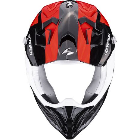 Scorpion / スコーピオン Exo Offroad Helmet Vx-22 Air Attis ブラックレッド | 32-380-24, sco_32-380-24_S - Scorpion / スコーピオンヘルメット