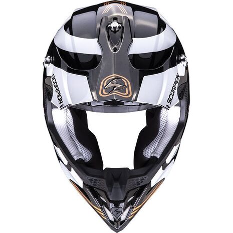 Scorpion / スコーピオン Exo Offroad Helmet Vx-16 Air Tub ブラック ゴールド | 46-377-61, sco_46-377-61_L - Scorpion / スコーピオンヘルメット